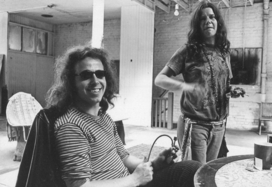 Dave and Janis in the loft, 1967